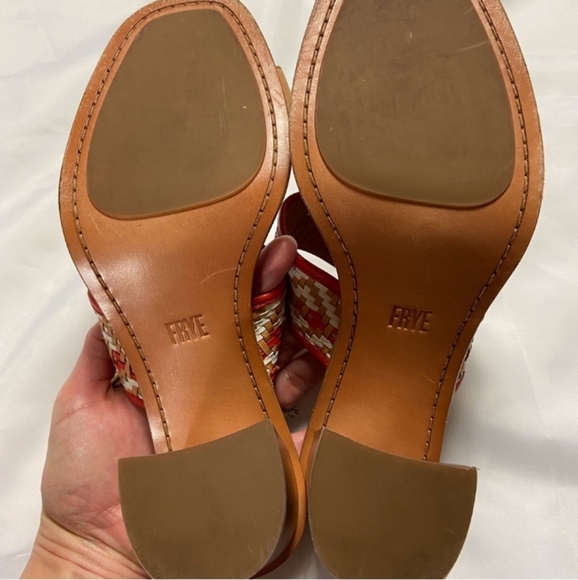 FINAL PRICE Frye Amy Woven Leather Sandal - Picture 4 of 8